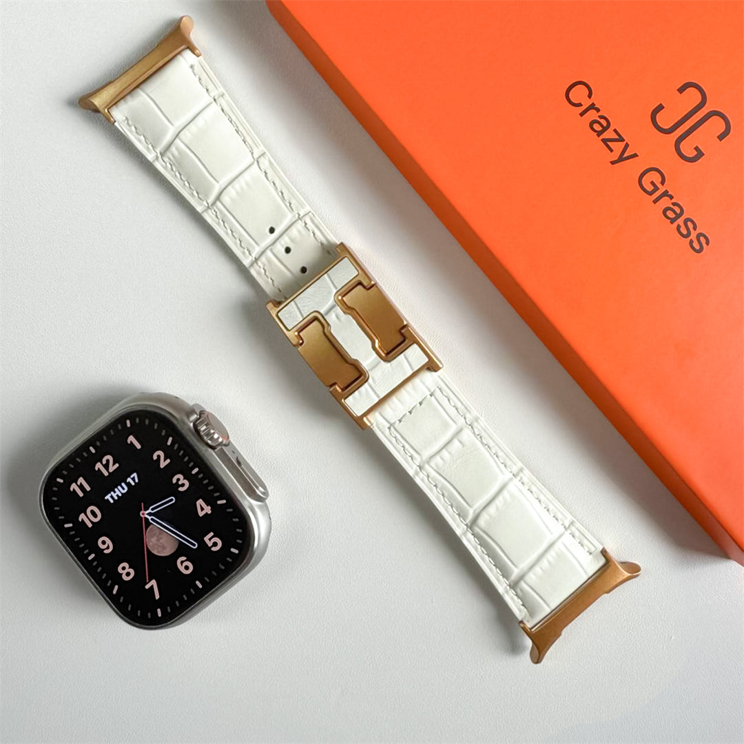 Alligator Leather Band For Samsung Galaxy Watch Ultra