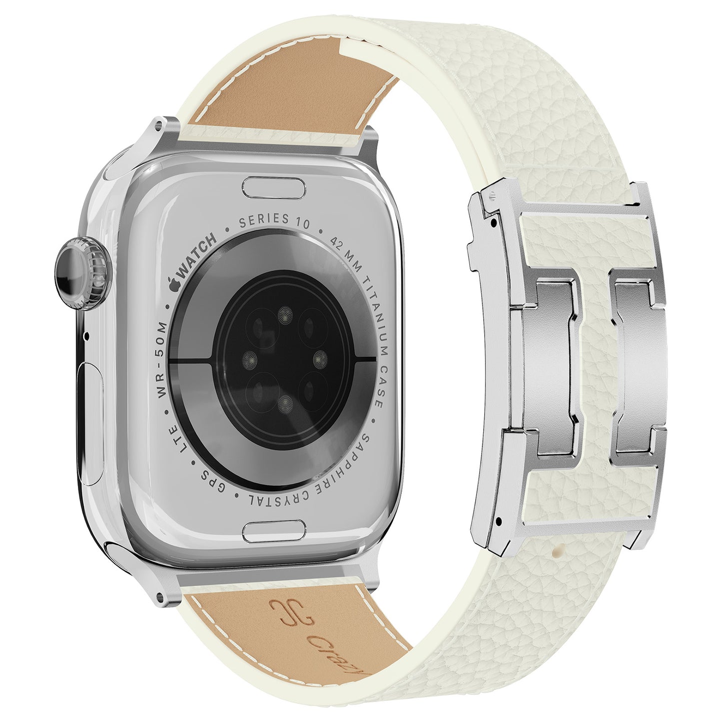 Lychee Leather Strap For Apple Watch