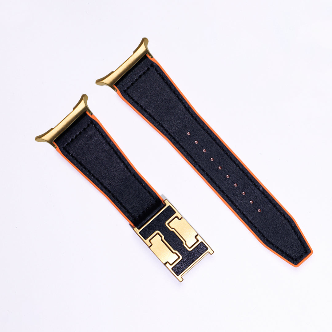 Magnetic Leather & Silicone Band For Samsung Galaxy Watch Ultra