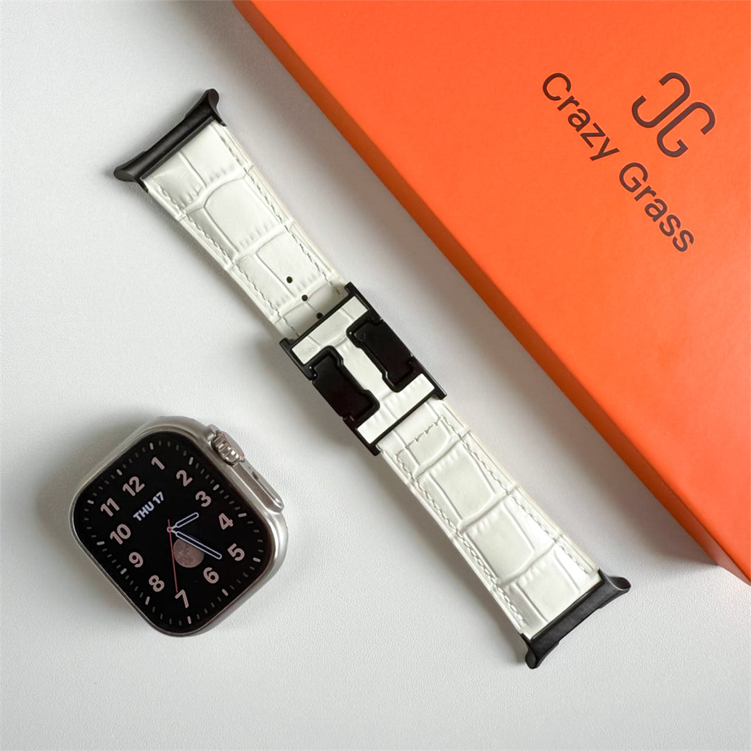 Alligator Leather Band For Samsung Galaxy Watch Ultra