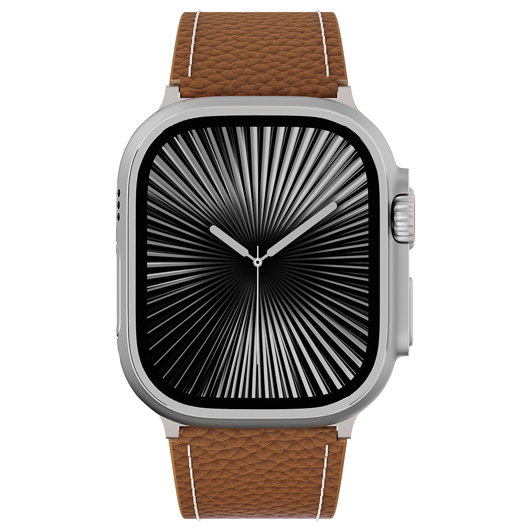 Lychee Leather Band For Apple Watch