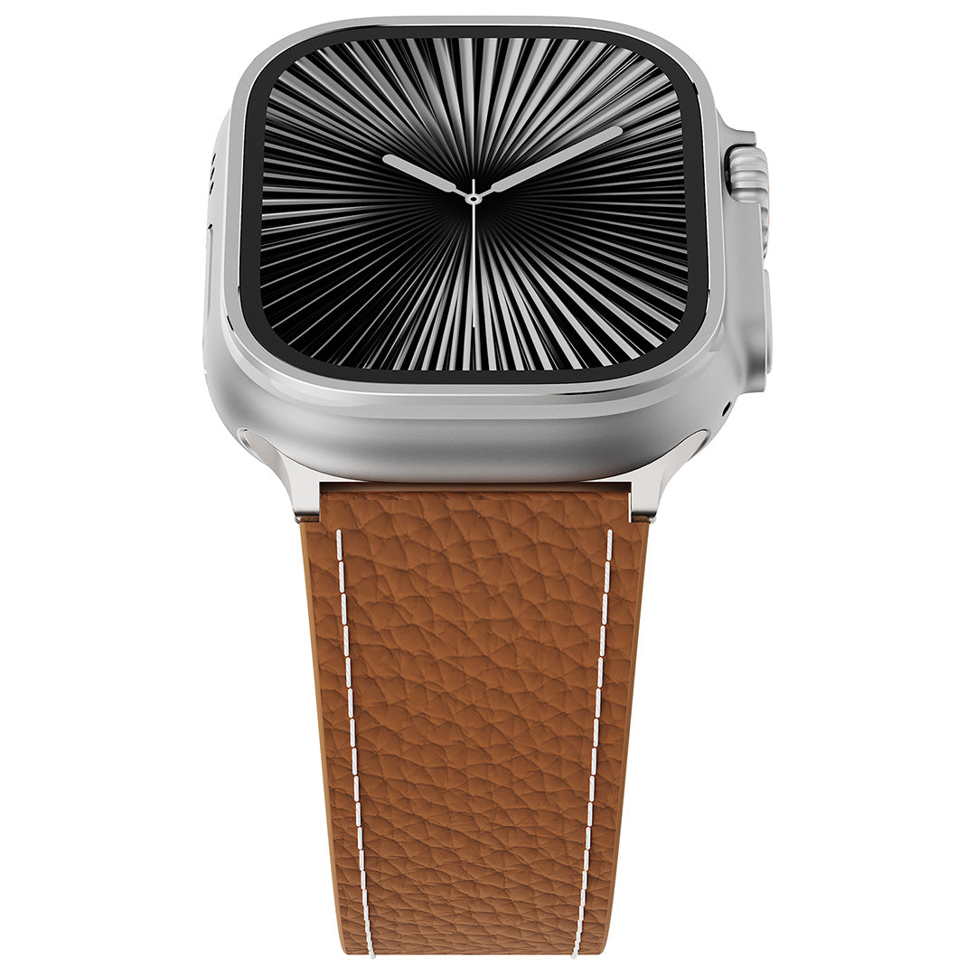 Lychee Leather Band For Apple Watch