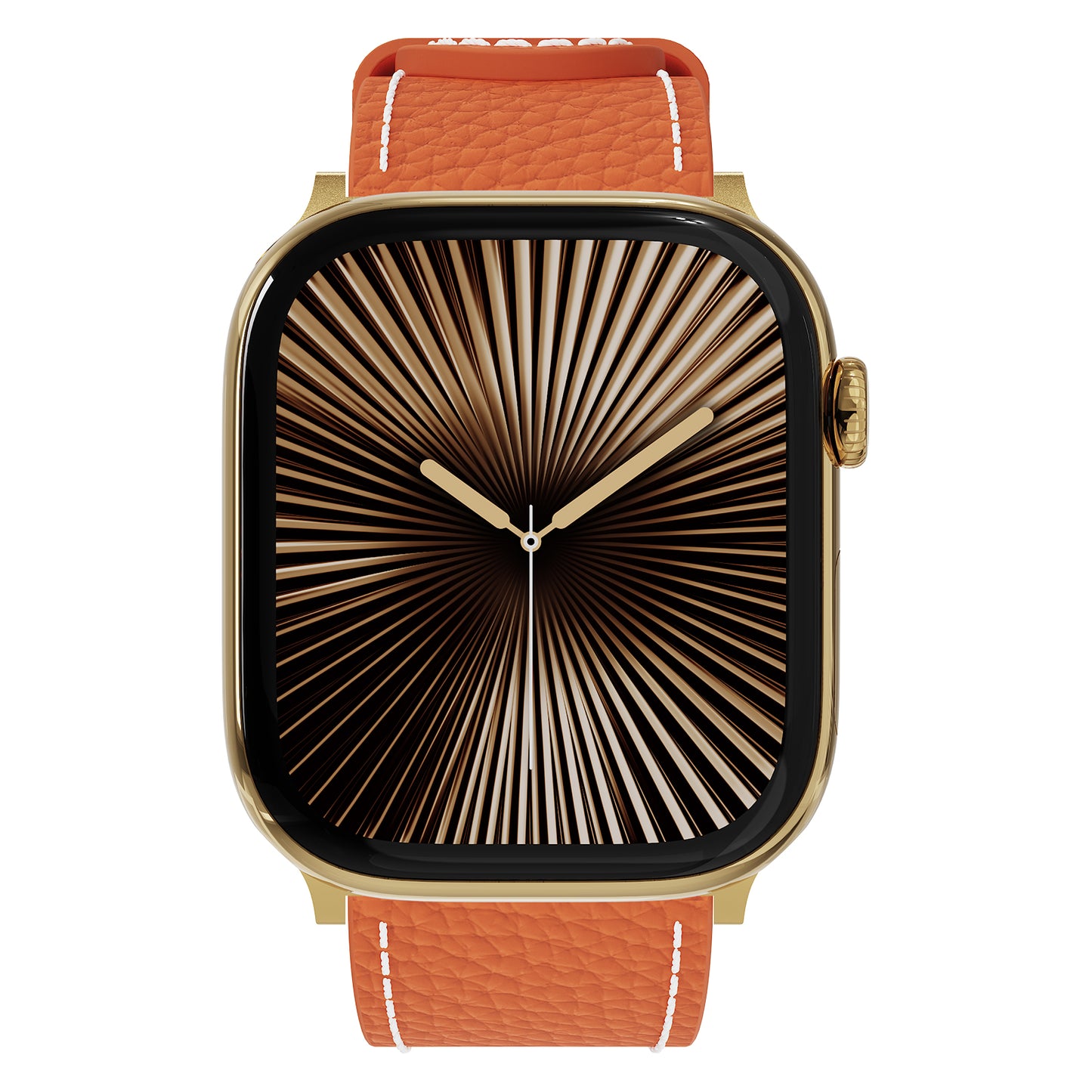 Luxury Butterfly Buckle Leather Strap For Apple Watch