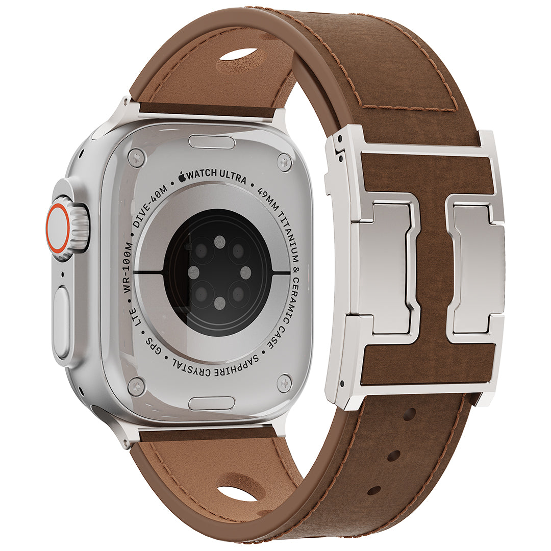 LX Leather Magnetic Buckle Band For Apple Watch