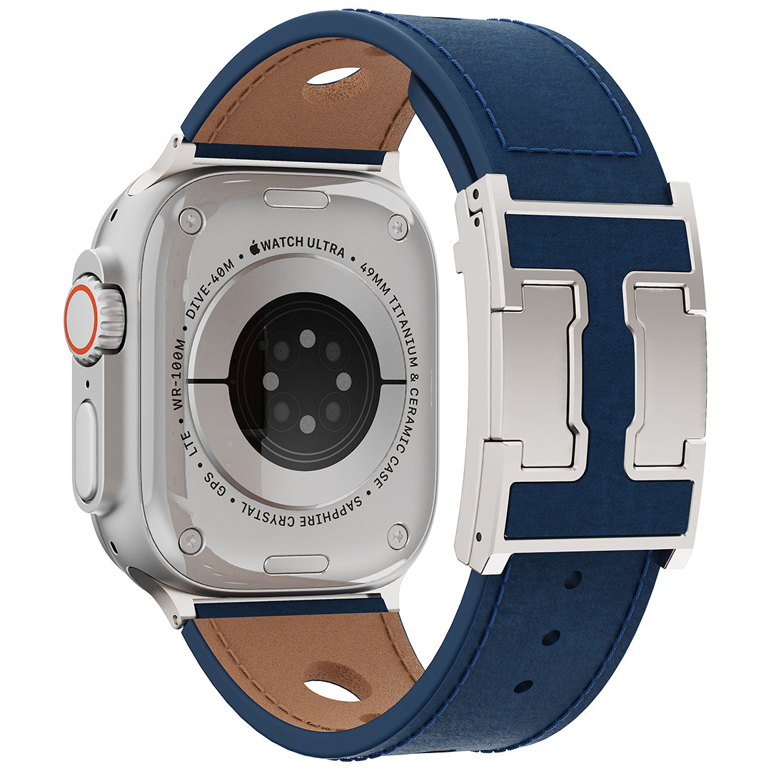 LX Leather Magnetic Buckle Band For Apple Watch