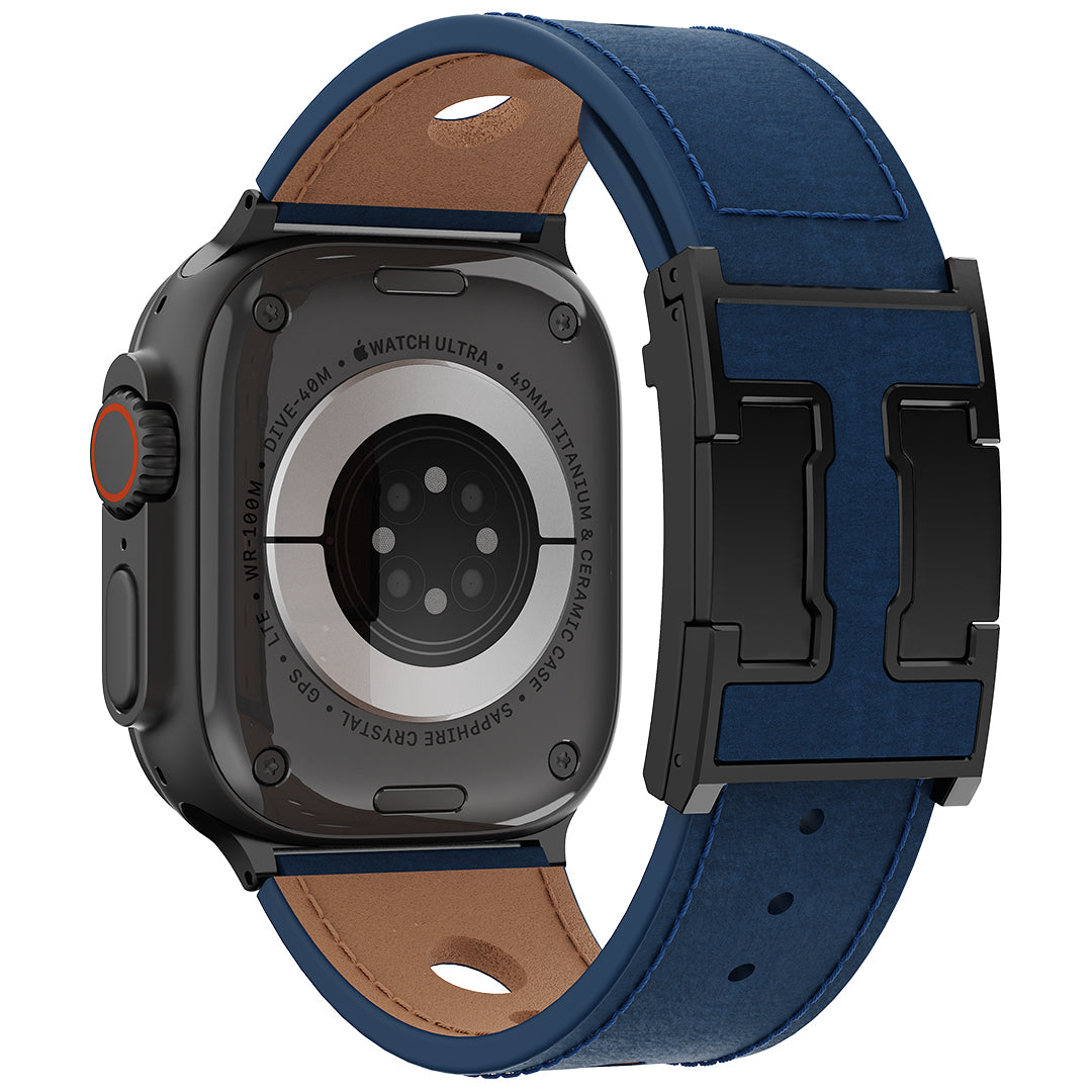 LX Leather Magnetic Buckle Band For Apple Watch