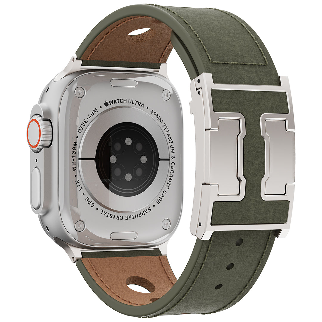 LX Leather Magnetic Buckle Band For Apple Watch