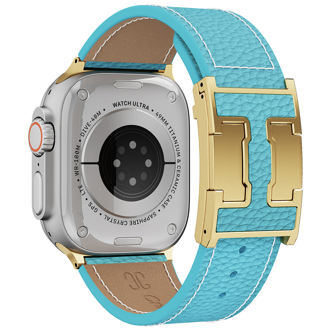 Lychee Leather Band For Apple Watch