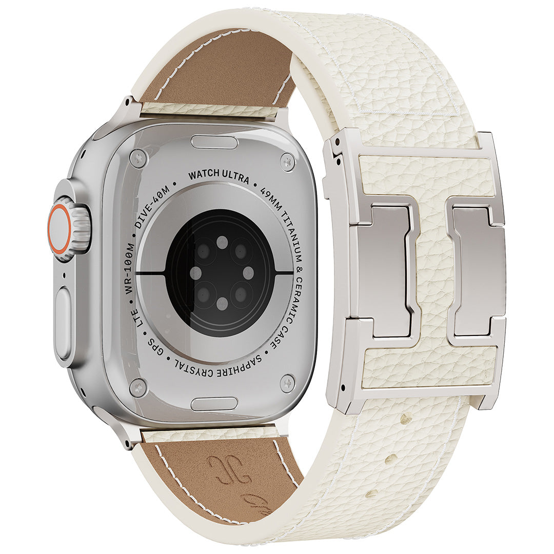 Lychee Leather Band For Apple Watch