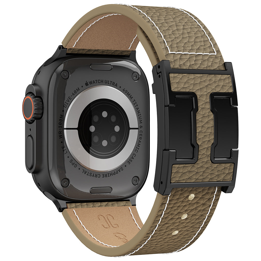 Lychee Leather Band For Apple Watch