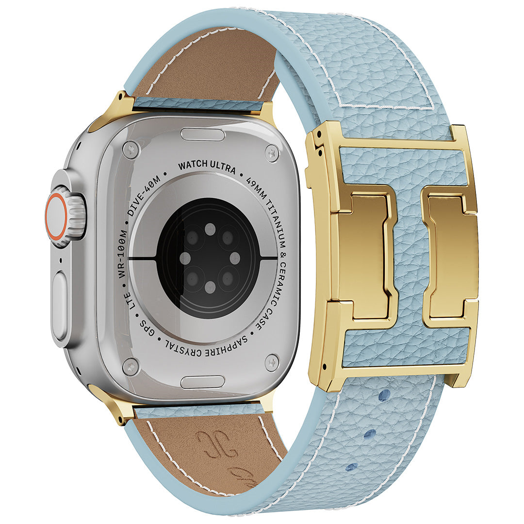Lychee Leather Band For Apple Watch