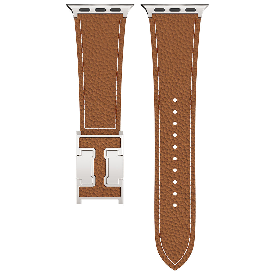 Lychee Leather Band For Apple Watch