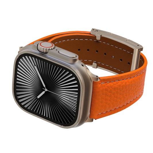 Lychee Leather Band For Apple Watch