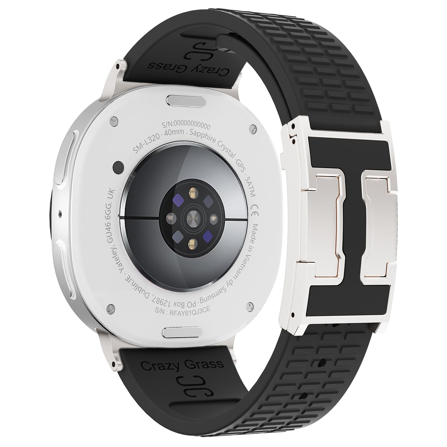 Silicone Magnetic Buckle Strap For Samsung Galaxy Watch