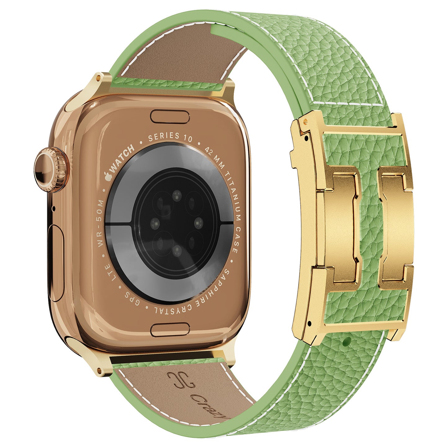 Lychee Leather Strap For Apple Watch