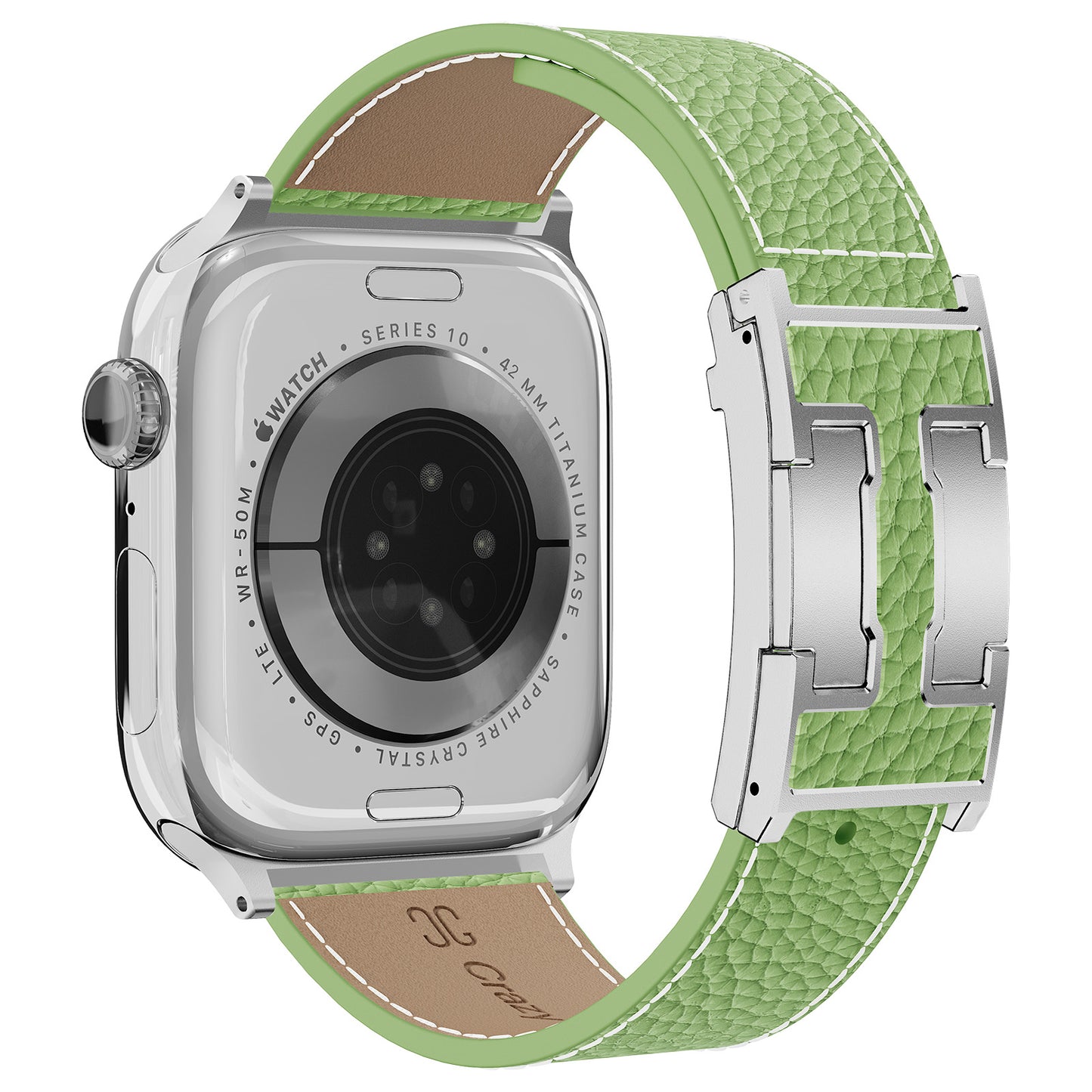 Lychee Leather Strap For Apple Watch