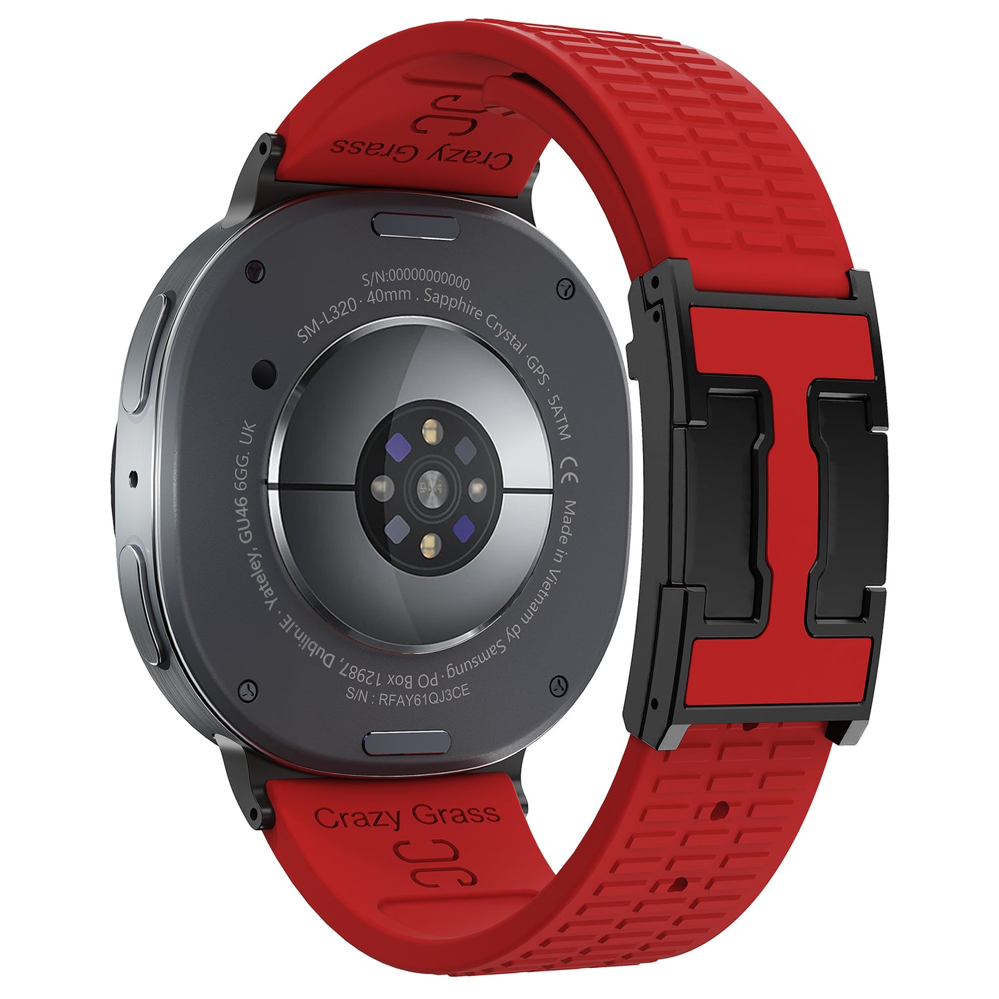 Silicone Magnetic Buckle Strap For Samsung Galaxy Watch