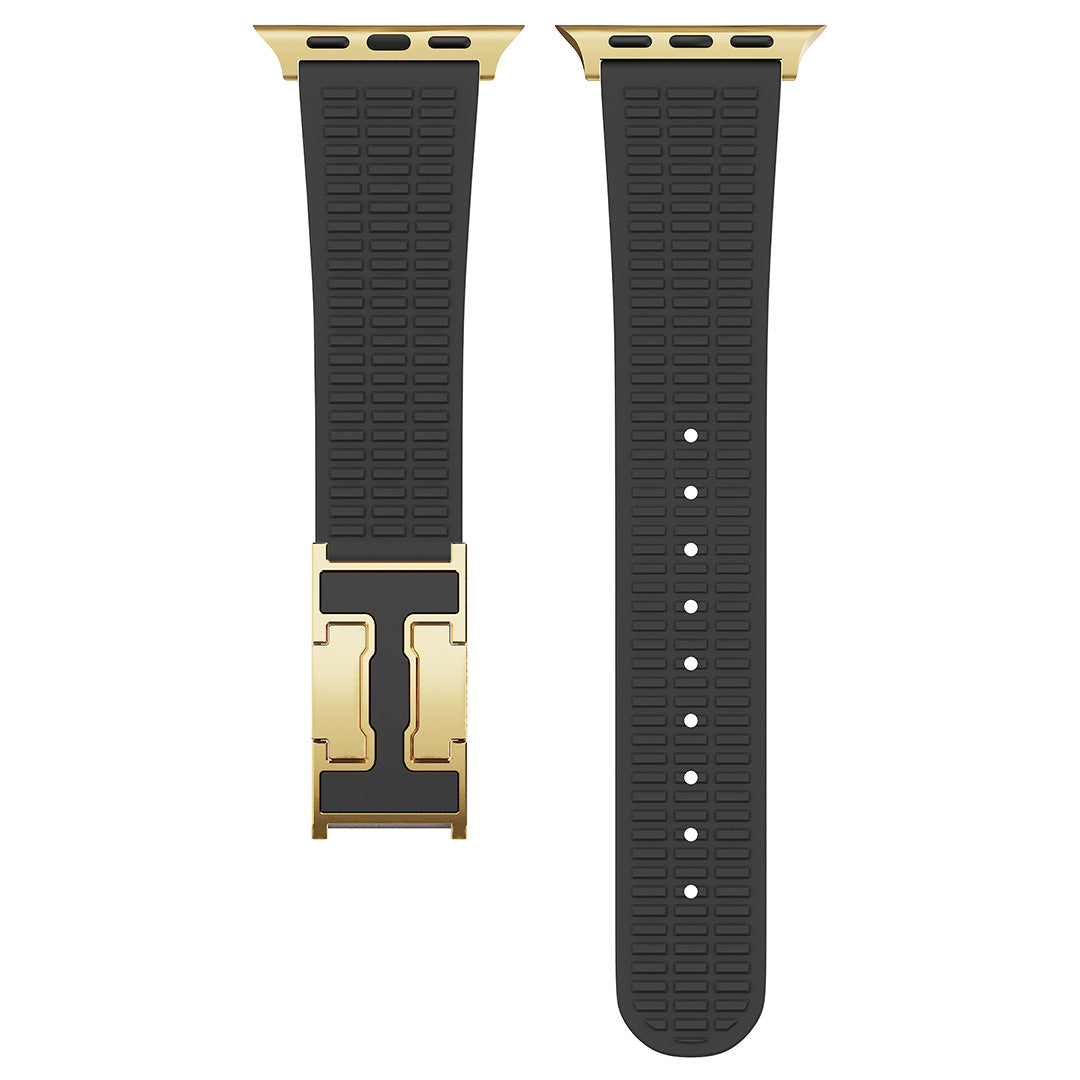 Silicone Magnetic Buckle Strap For Apple Watch
