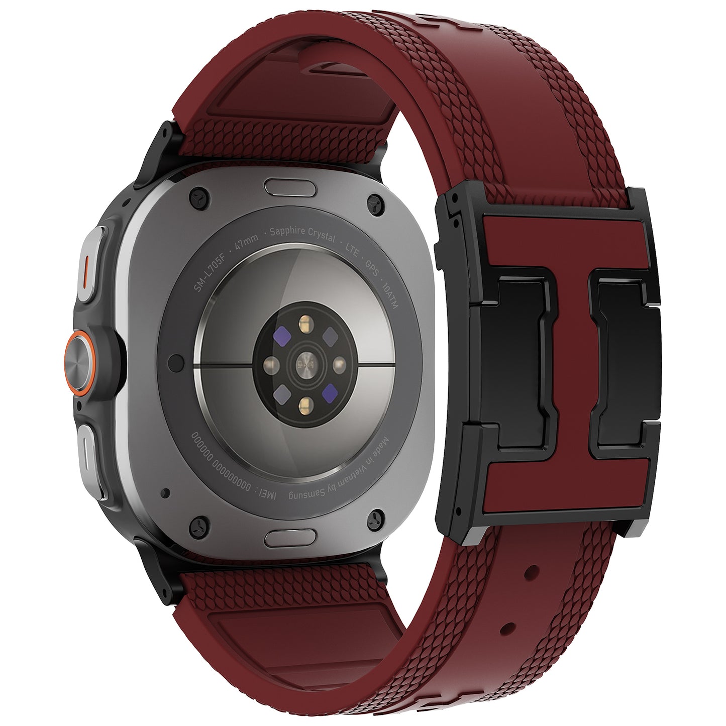 Silicone Magnetic Buckle Band For Samsung Galaxy Watch Ultra
