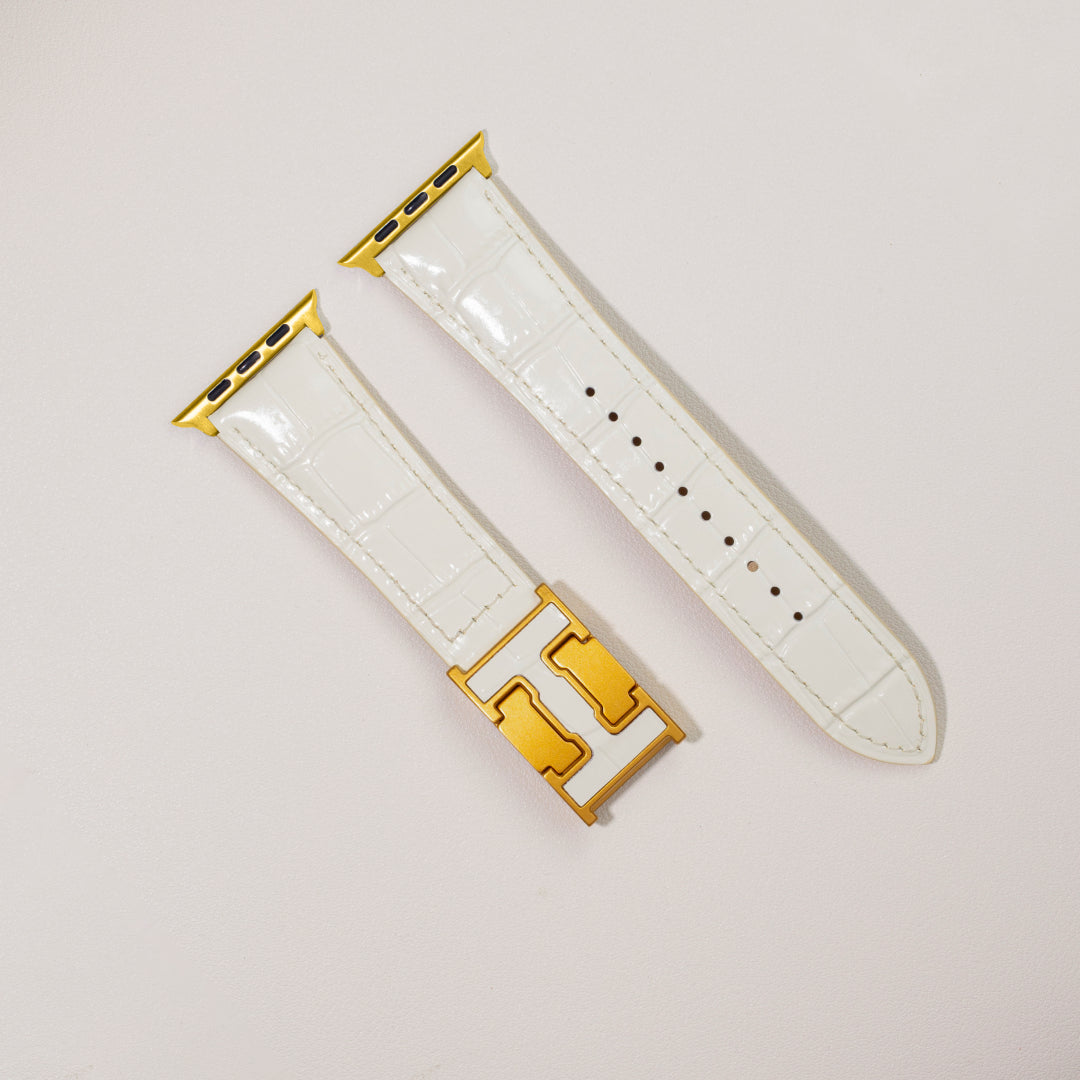 Alligator Leather Band For Apple Watch