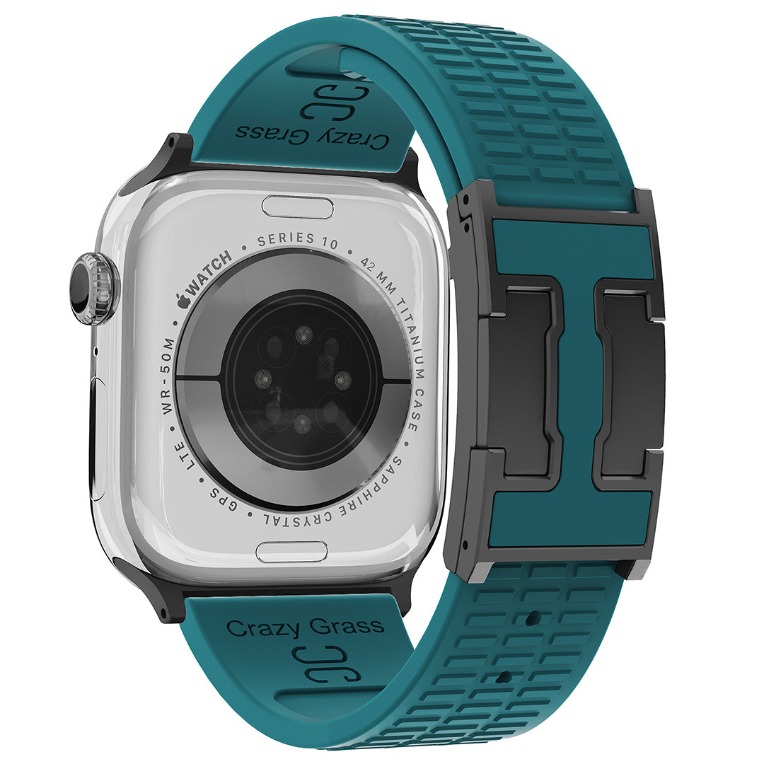 Silicone Magnetic Buckle Strap For Apple Watch