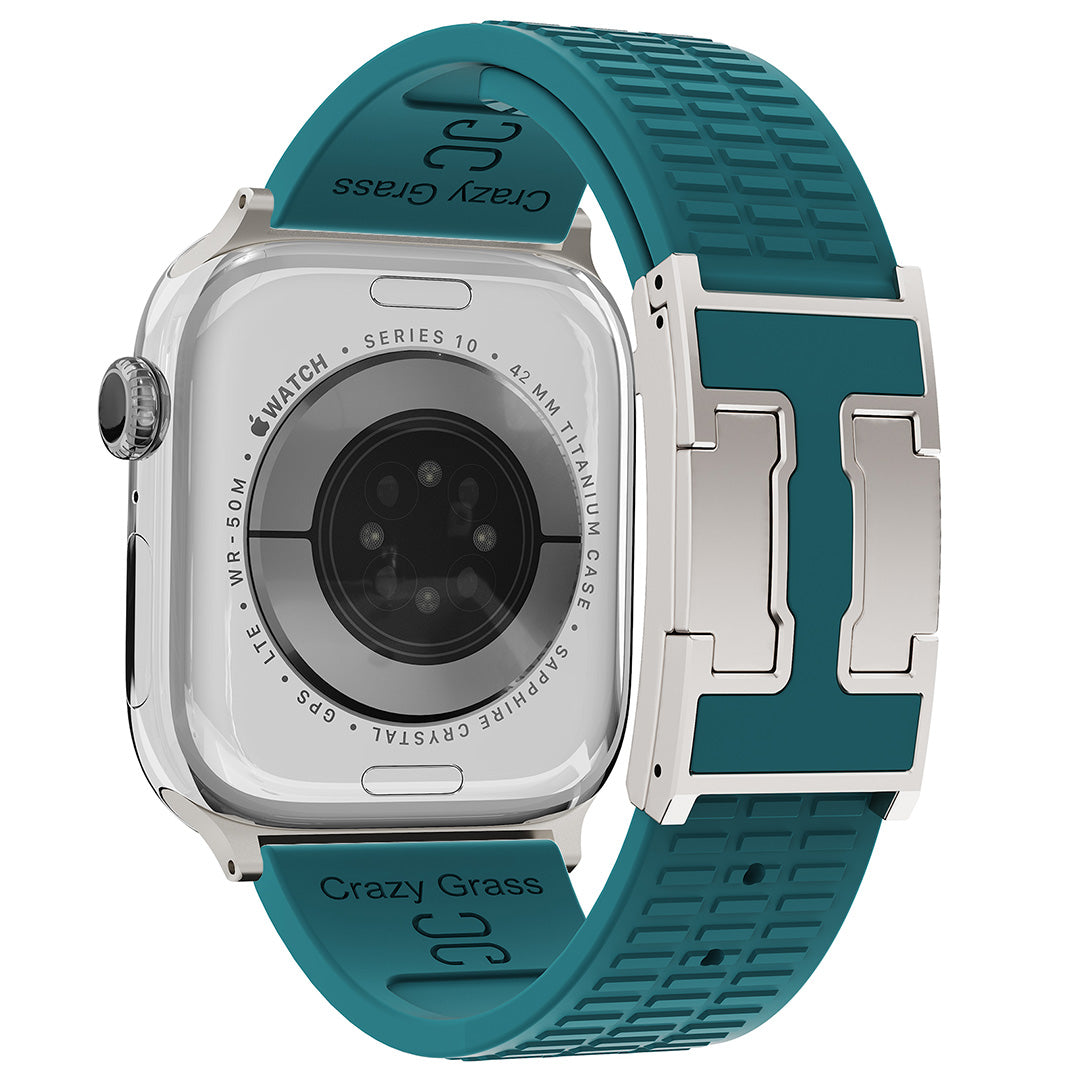 Silicone Magnetic Buckle Strap For Apple Watch