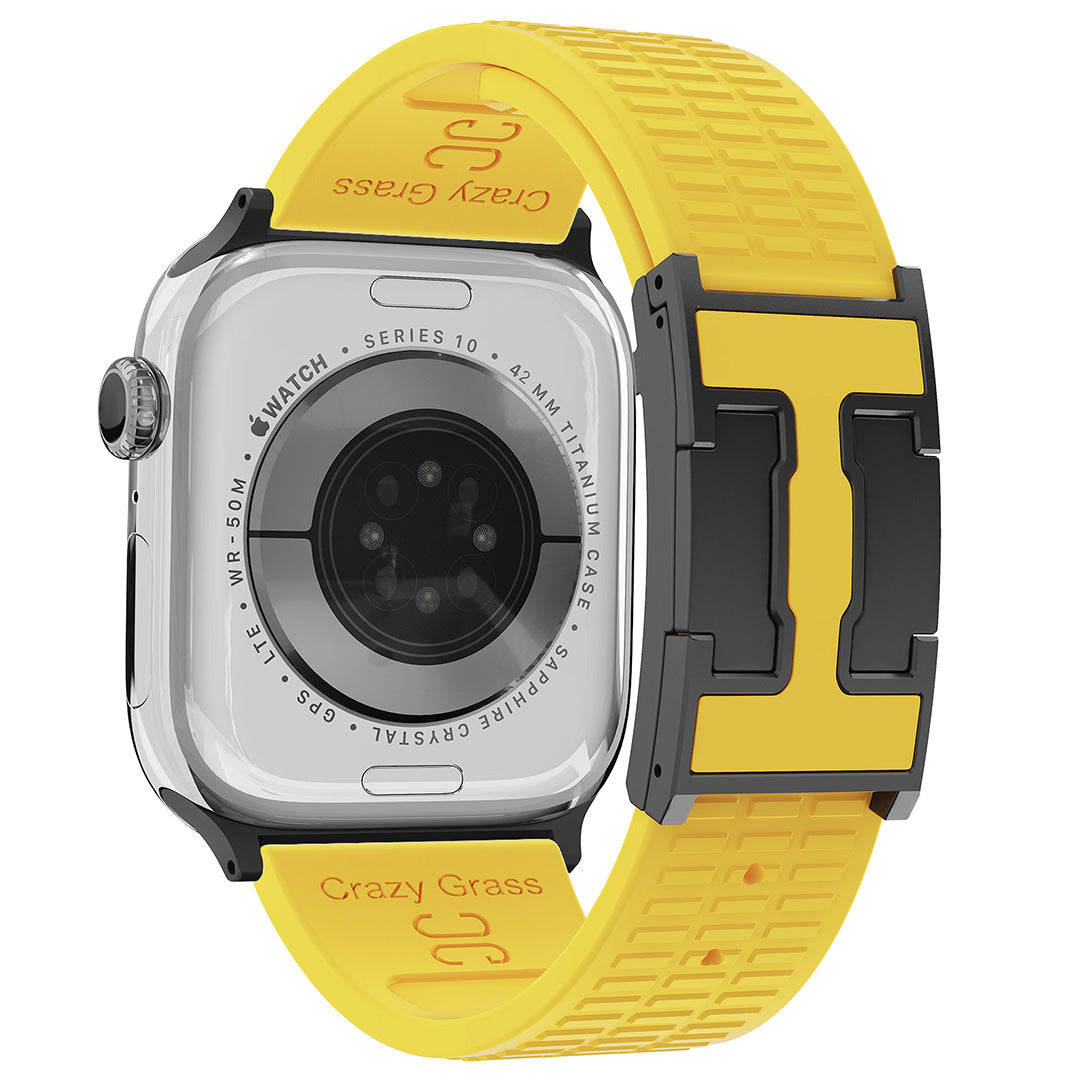 Silicone Magnetic Buckle Strap For Apple Watch