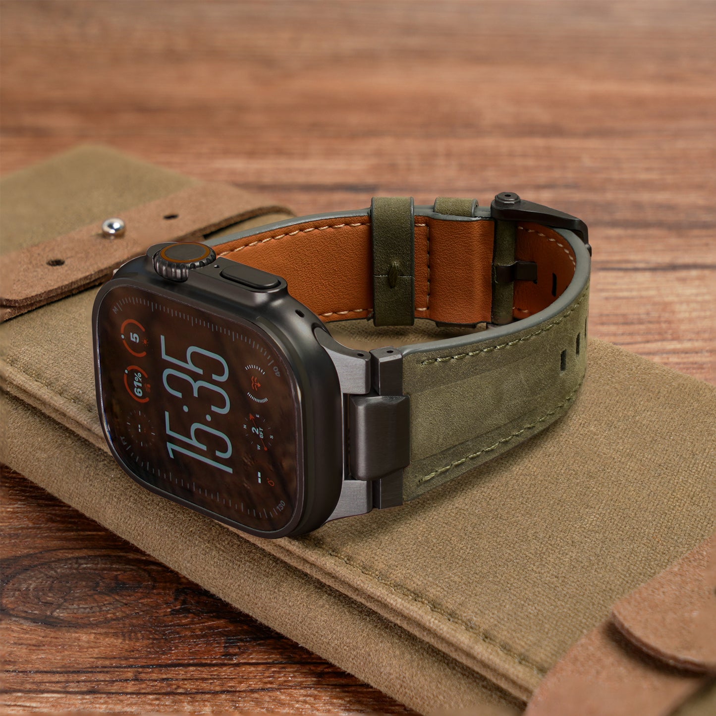 Pathfinder Leather Band For Apple Watch