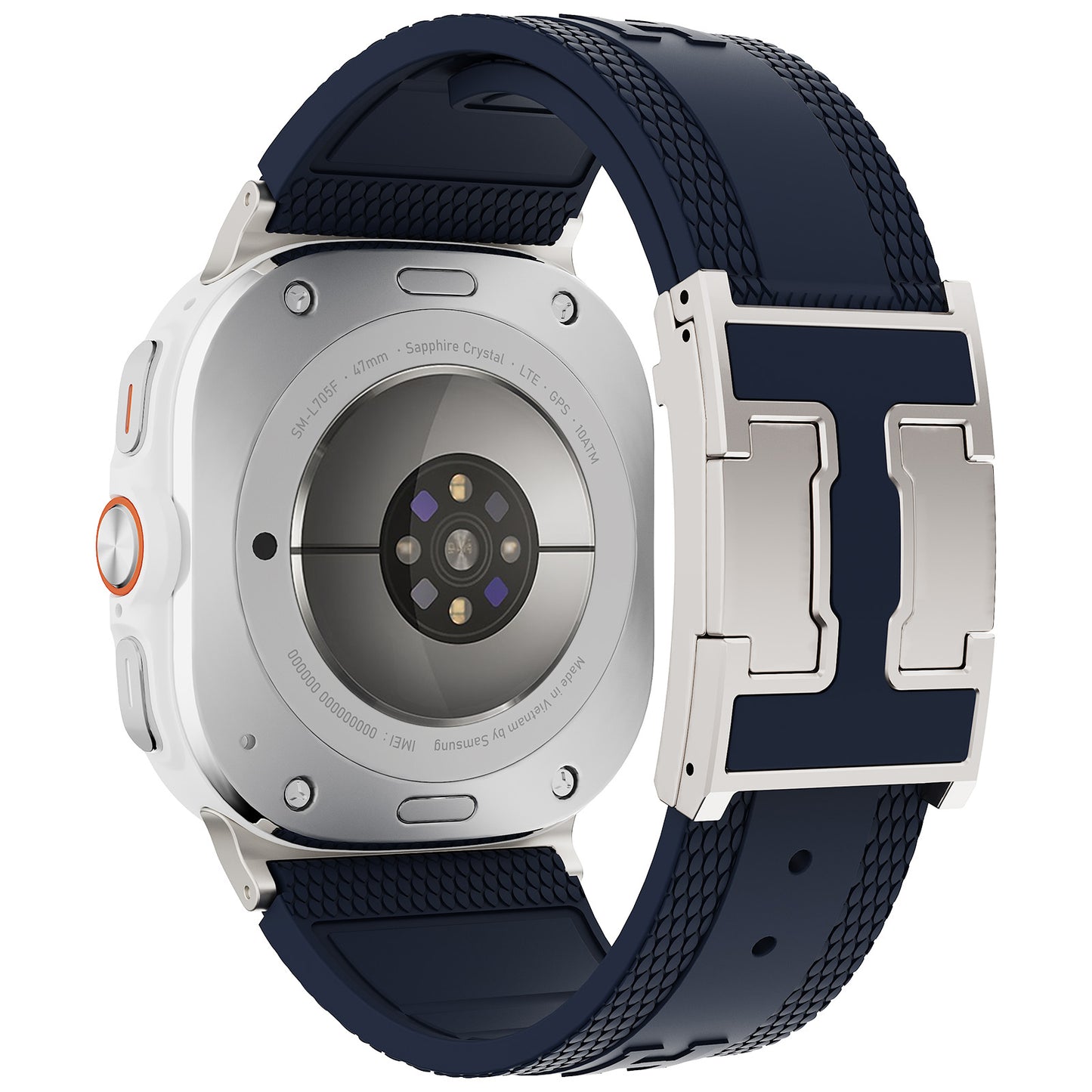 Silicone Magnetic Buckle Band For Samsung Galaxy Watch Ultra
