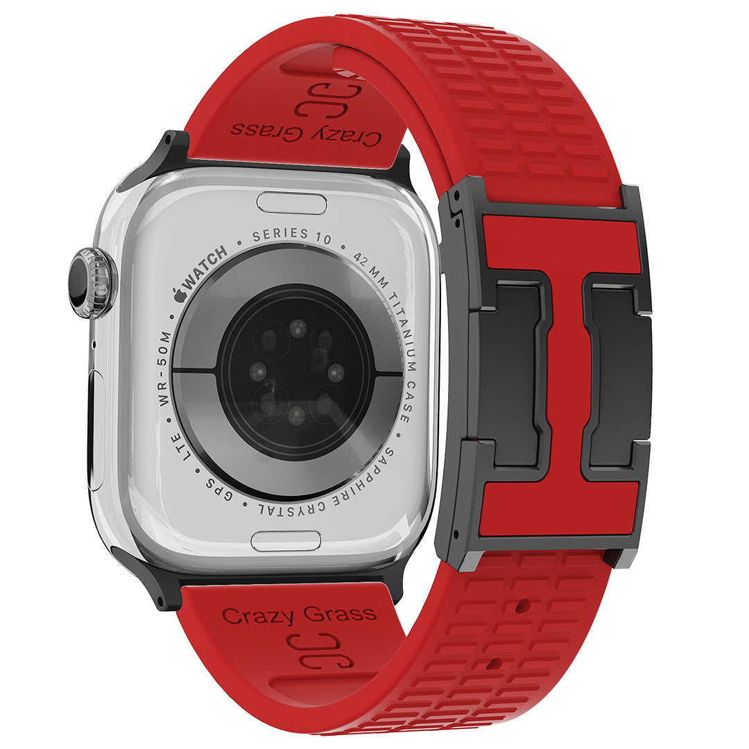 Silicone Magnetic Buckle Strap For Apple Watch