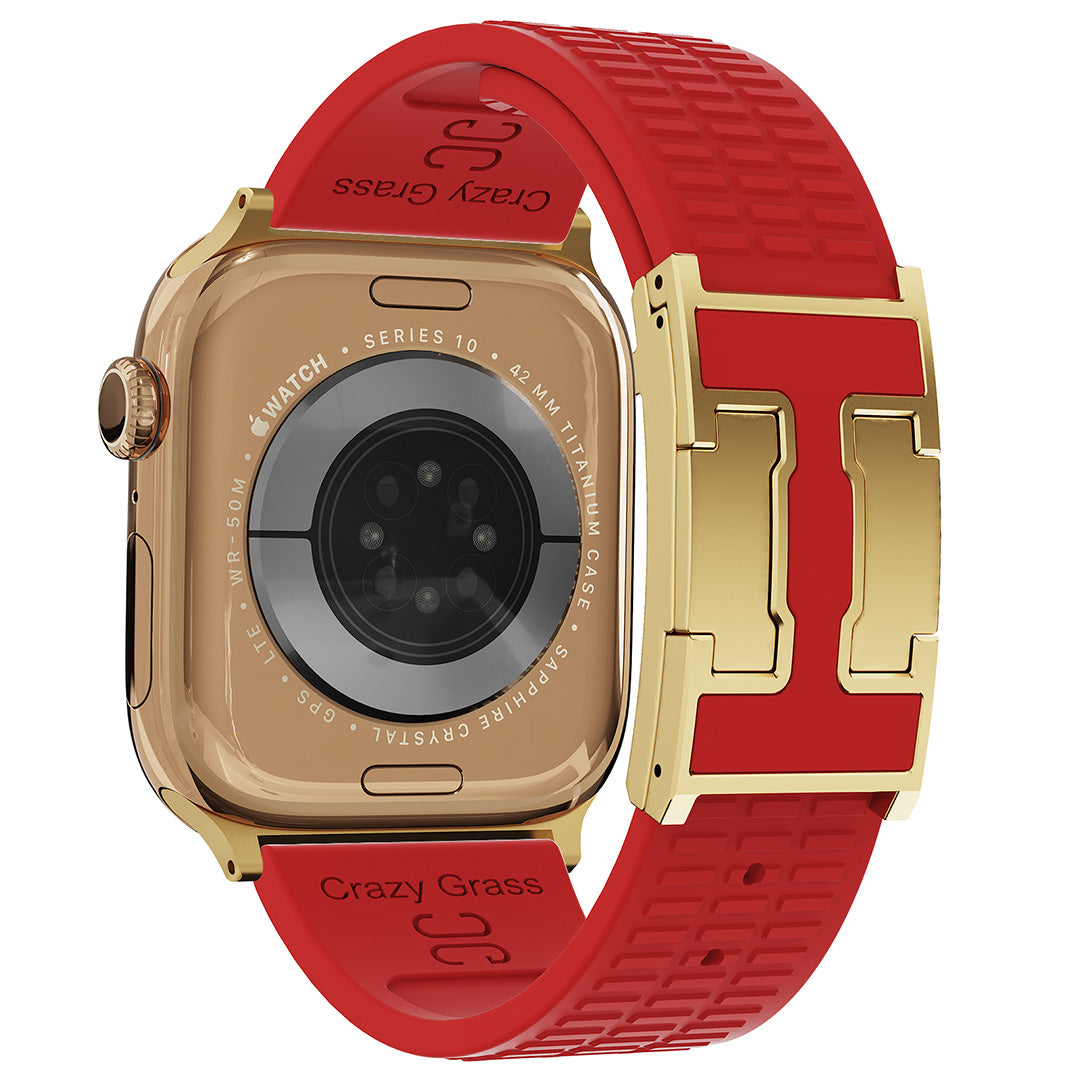 Silicone Magnetic Buckle Strap For Apple Watch