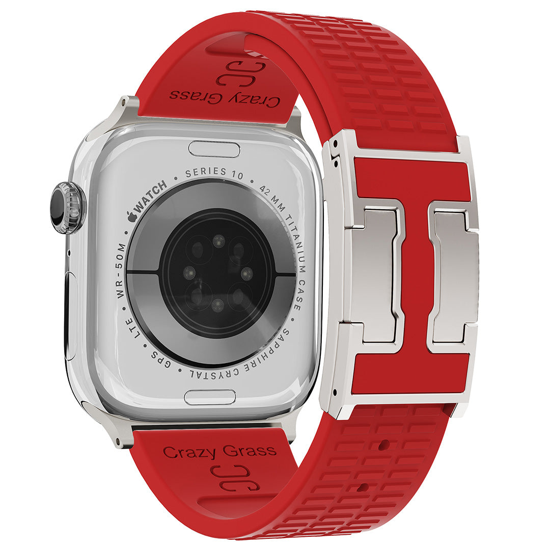 Silicone Magnetic Buckle Strap For Apple Watch