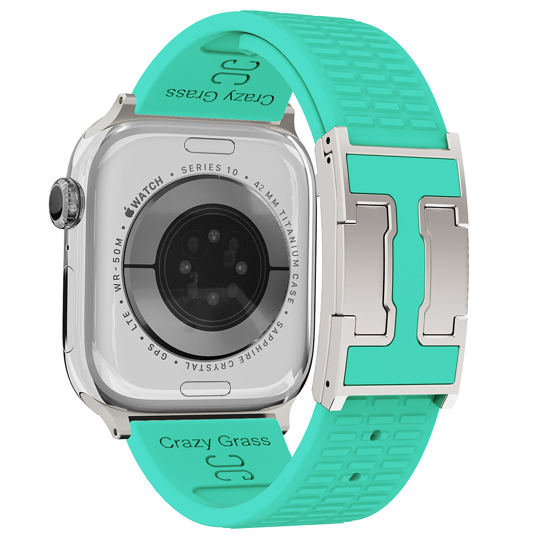 Silicone Magnetic Buckle Strap For Apple Watch