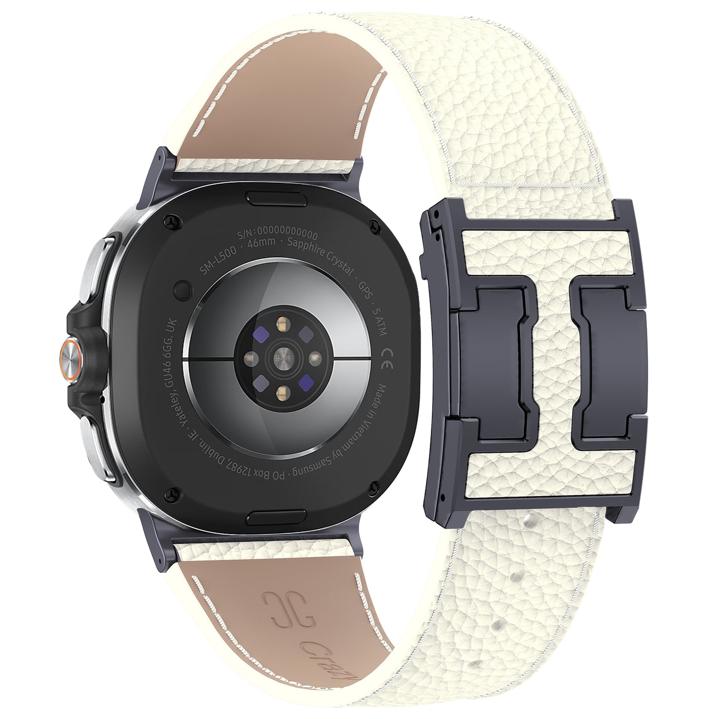 Lychee Leather Band For Samsung Galaxy Watch