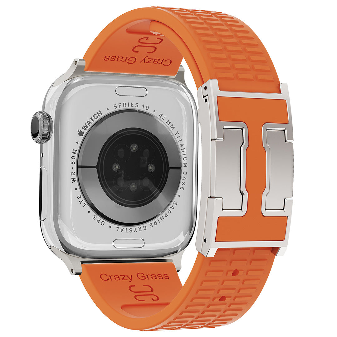 Silicone Magnetic Buckle Strap For Apple Watch