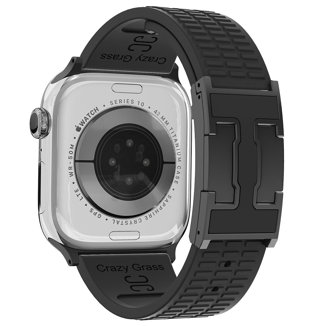 Silicone Magnetic Buckle Strap For Apple Watch
