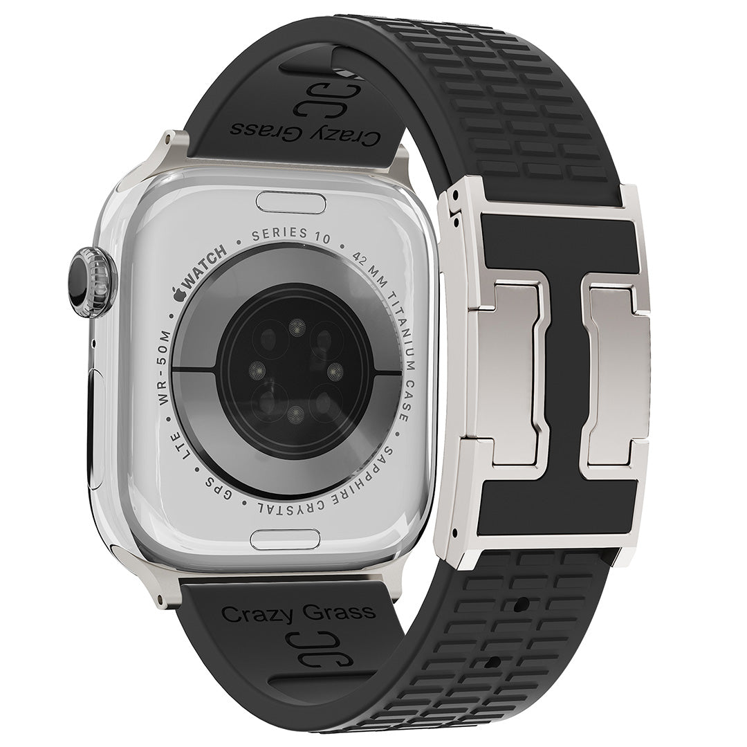 Silicone Magnetic Buckle Strap For Apple Watch