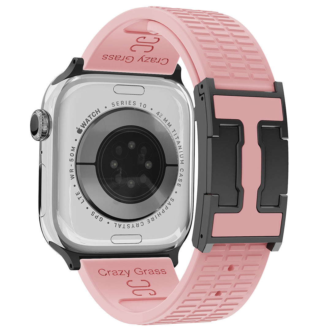 Silicone Magnetic Buckle Strap For Apple Watch