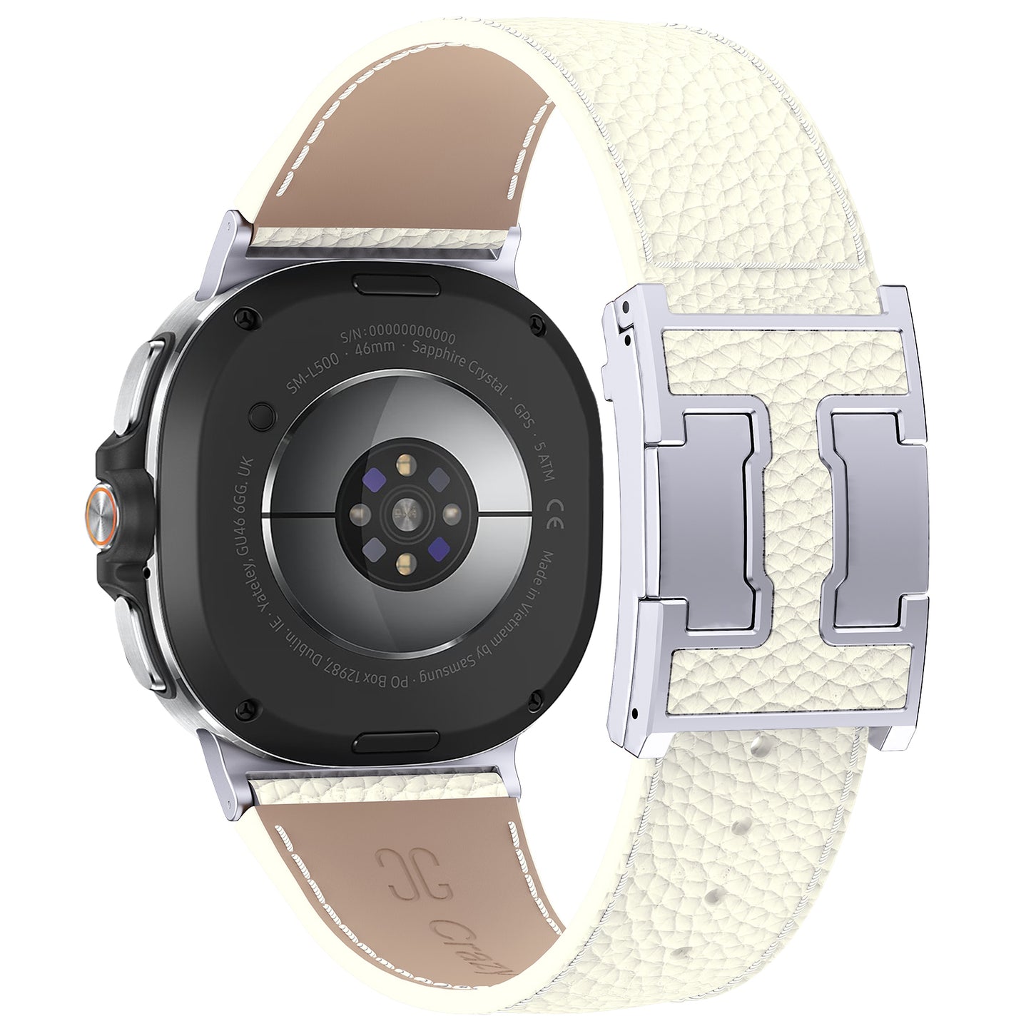 Lychee Leather Band For Samsung Galaxy Watch