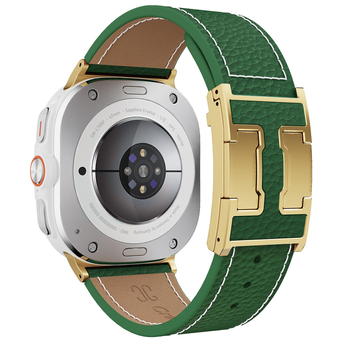 Lychee Leather Band For Samsung Galaxy Watch Ultra