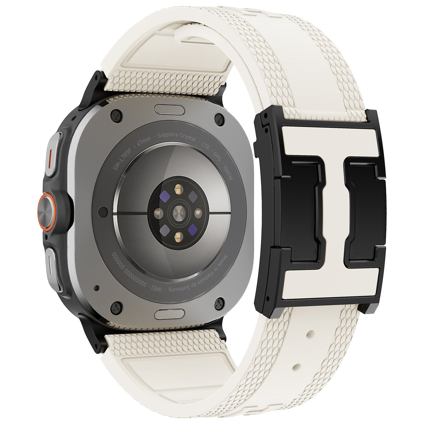 Silicone Magnetic Buckle Band For Samsung Galaxy Watch Ultra