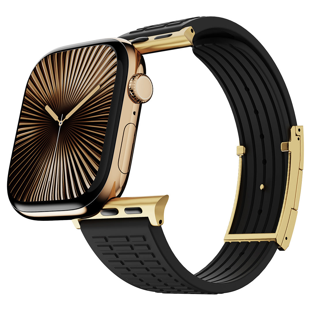 Silicone Magnetic Buckle Strap For Apple Watch