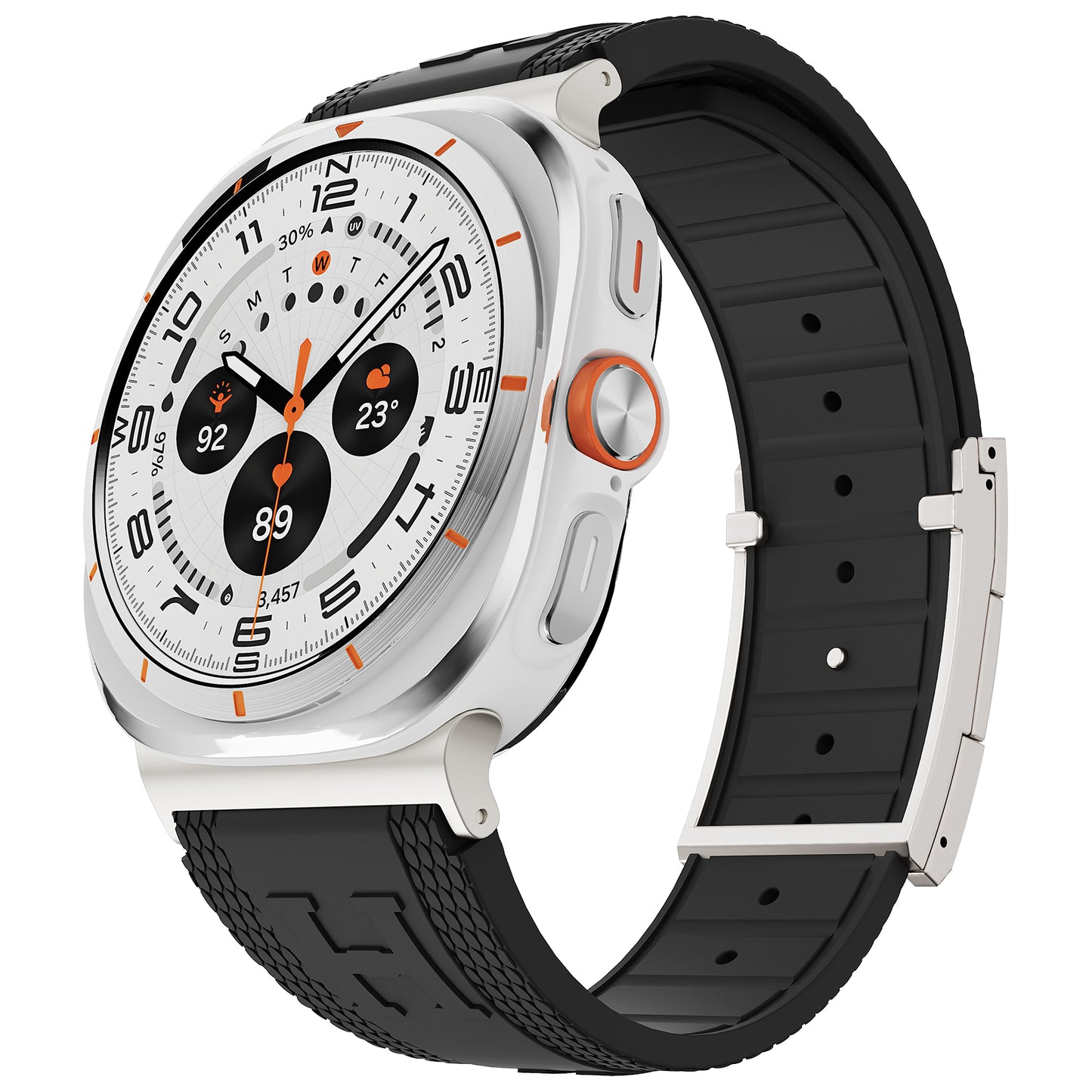 Silicone Magnetic Buckle Band For Samsung Galaxy Watch Ultra