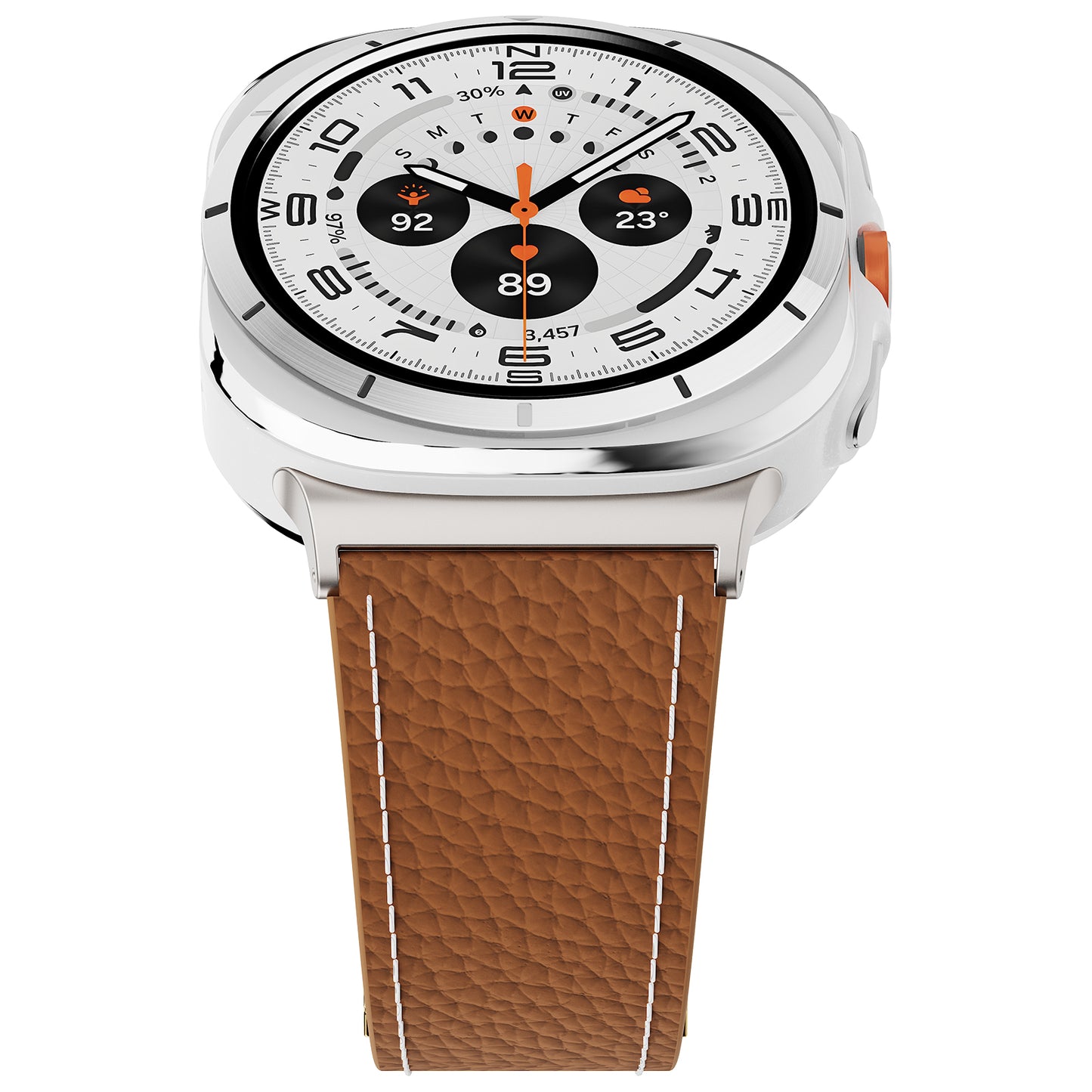 Lychee Leather Band For Samsung Galaxy Watch Ultra