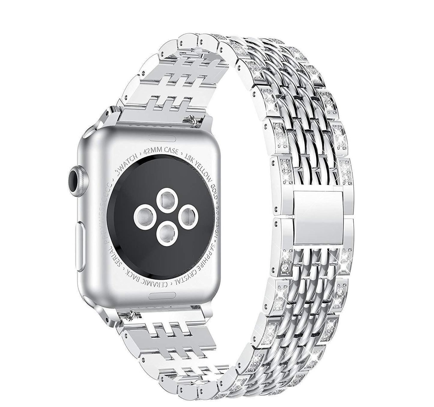 Shiny Stainless Steel Strap For Apple Watch