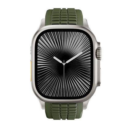 #Color_Green Band-Silver Buckle