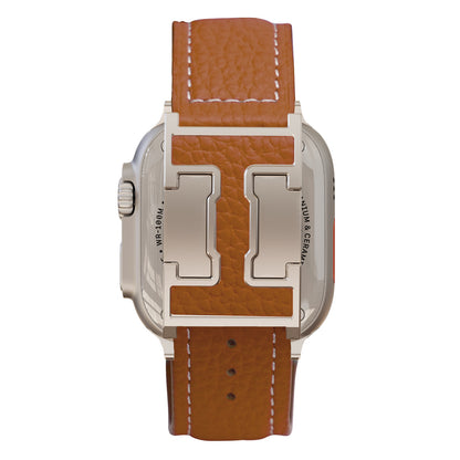 Lychee Leather Band For Apple Watch