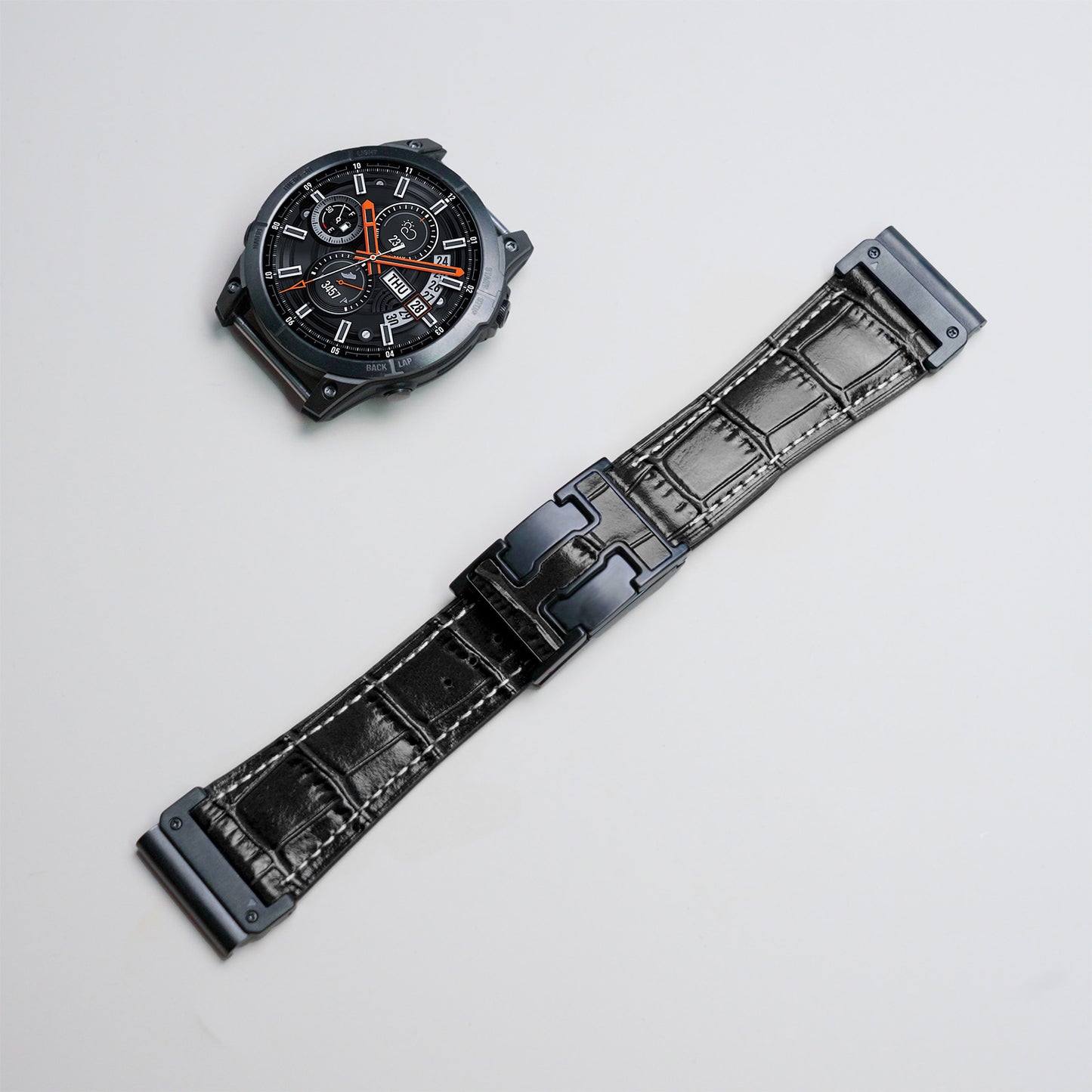Garmin Watch Alligator Leather Band