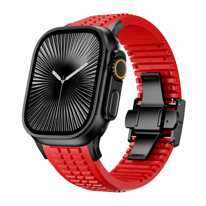 #Color_Red Band-Black Buckle