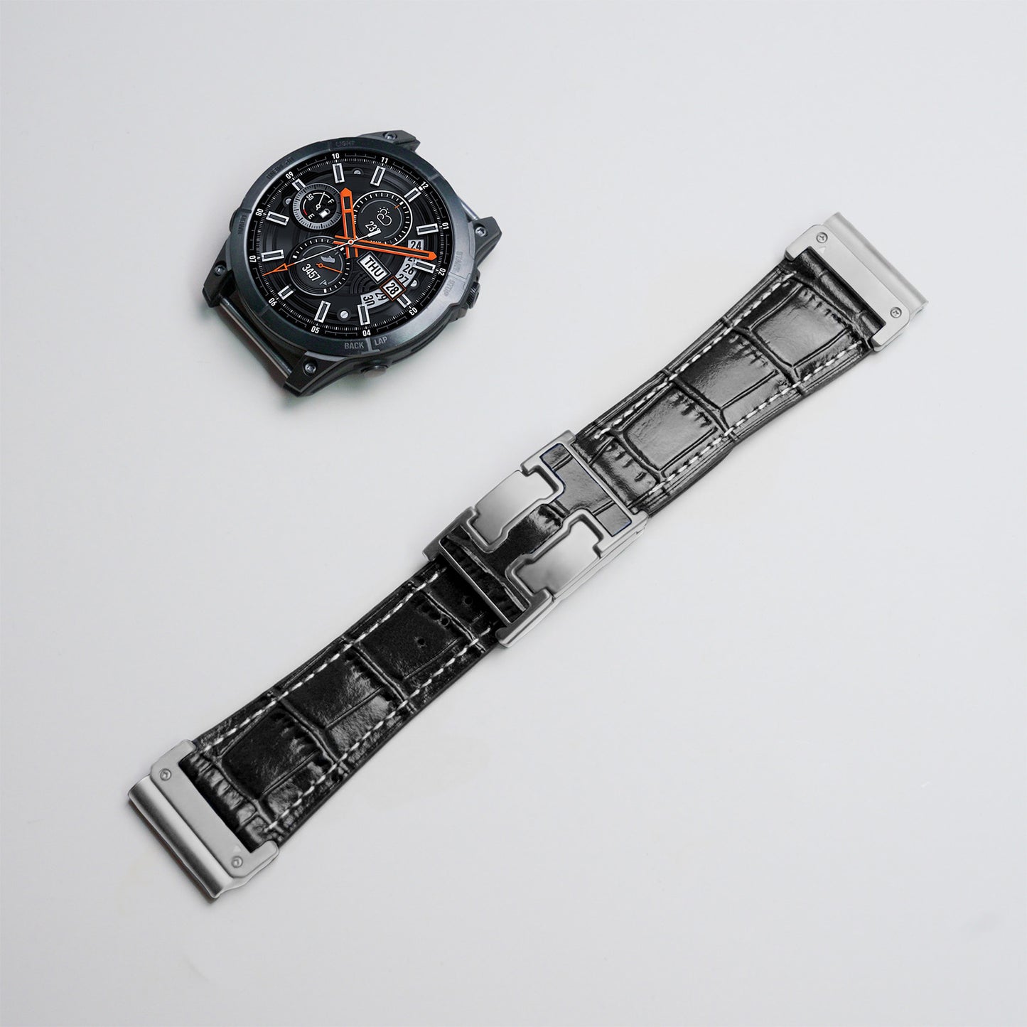 Garmin Watch Alligator Leather Band
